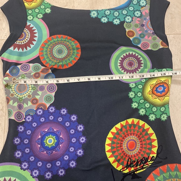 Beautiful colorful flattering mandala pattern dress, almost new, worn 2 hours - Picture 8 of 10